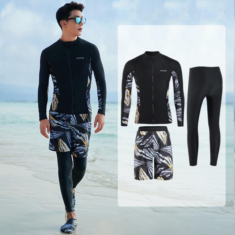 Wetsuit Rash Guard Long Sleeve Short Pants Quick Dry Sun Protection Men Women Surfing Diving Swimming