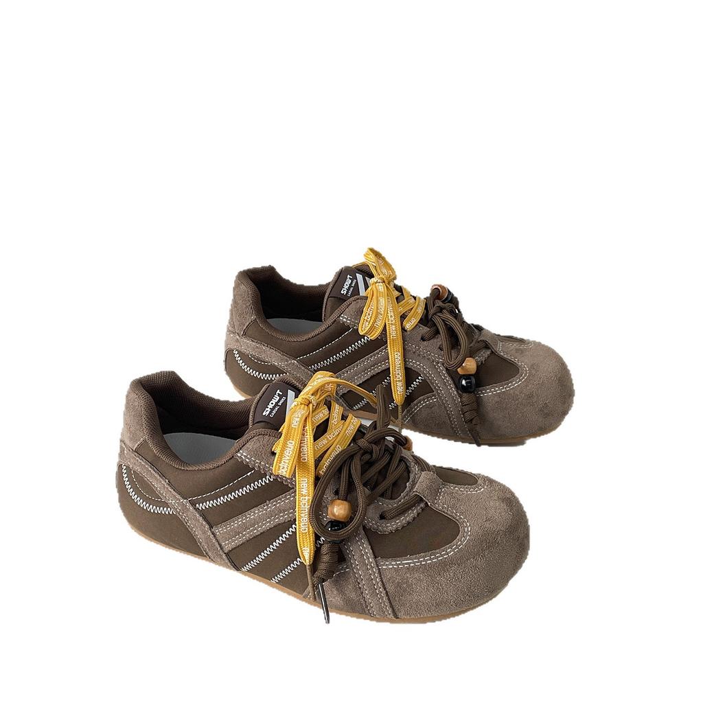 Autumn new retro women's versatile leather casual shoes board shoes women's shoes