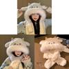 Cute Sheep Plush Hat With Ear Movement For Winter Warmth And Windproof Protection