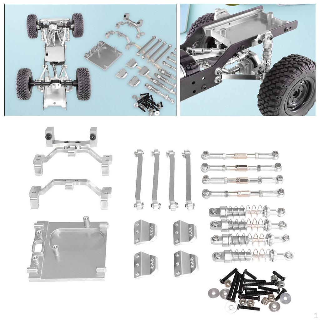 1/12 RC Car Parts Kit Servo Mount Spare Part Aluminum Alloy Shock Absorber Tie Rod for MN99S DIY