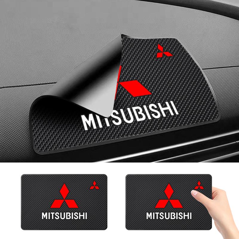Bilinteriörtillbehör Halkfri Mat Auto Halkfria Kuddar För Mitsubishi Outlander Lancer 10 9 ASX RALLIART Eclipse L200 Pajero