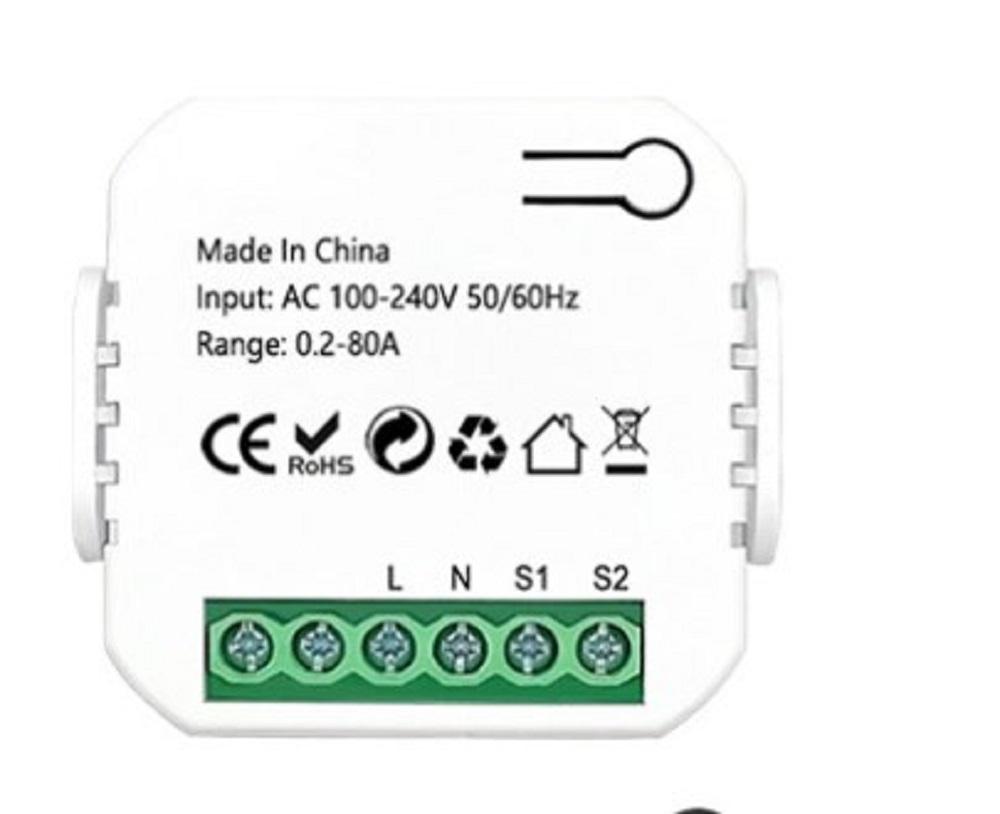 100-240V AC 50/60Hz Automate Electricity Meters For Tuya For Smart Life WiFi Energy Meter 80A With Clamp For CT