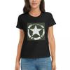 Women TShirt America Army Military Star Summer Short Sleeve Tees ONeck Cotton T Shirts Clothes Tops Streetwear