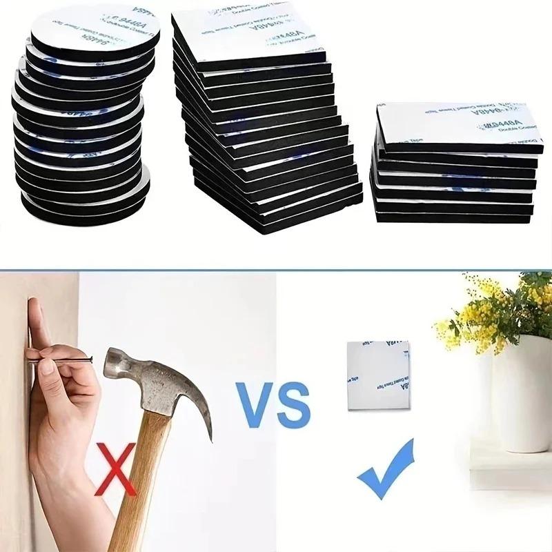 60Pcs/Mixed Super Strong EVA Double Sided Tape Foam Adhesive Pads No Trace Mounting Stickers For Home Auto Office Wall Supplies