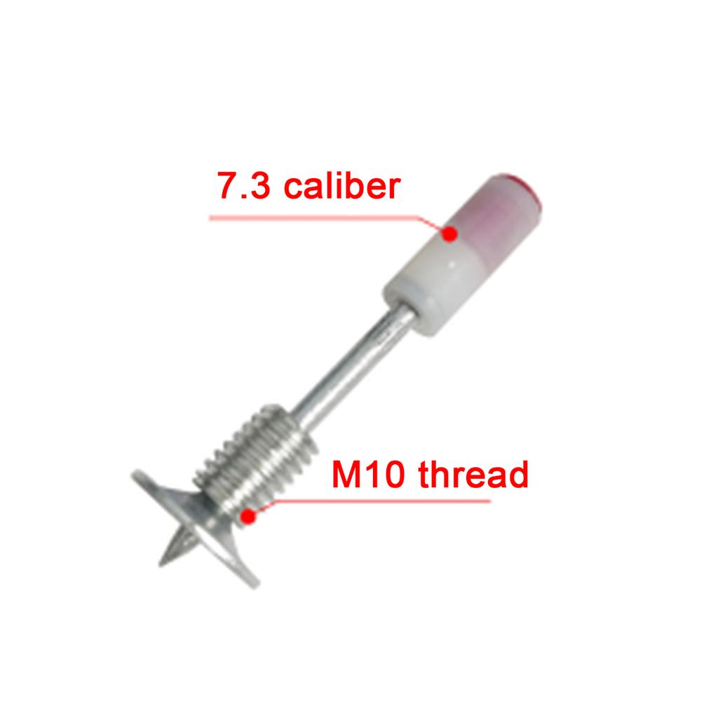 100 Stück M8 Schraubenmutternnägel für manuelle Stahlnagelpistole, 7,3 mm Durchmesser, 42 mm extra lange Betonnägel, Pistolenniet, Mehrzwecknagel K