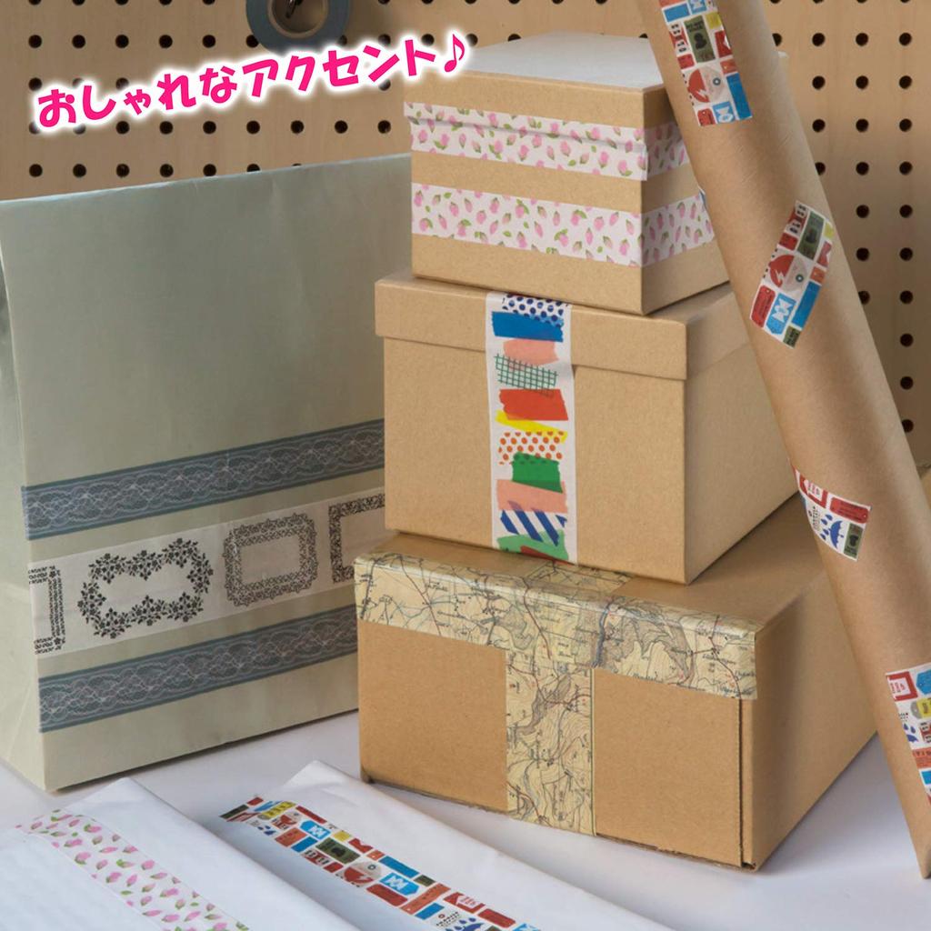 Kamoi Kakoshi Masking Tape for mt for Decorative 45mm x 85g Packaging, PACK, Border, 15m,