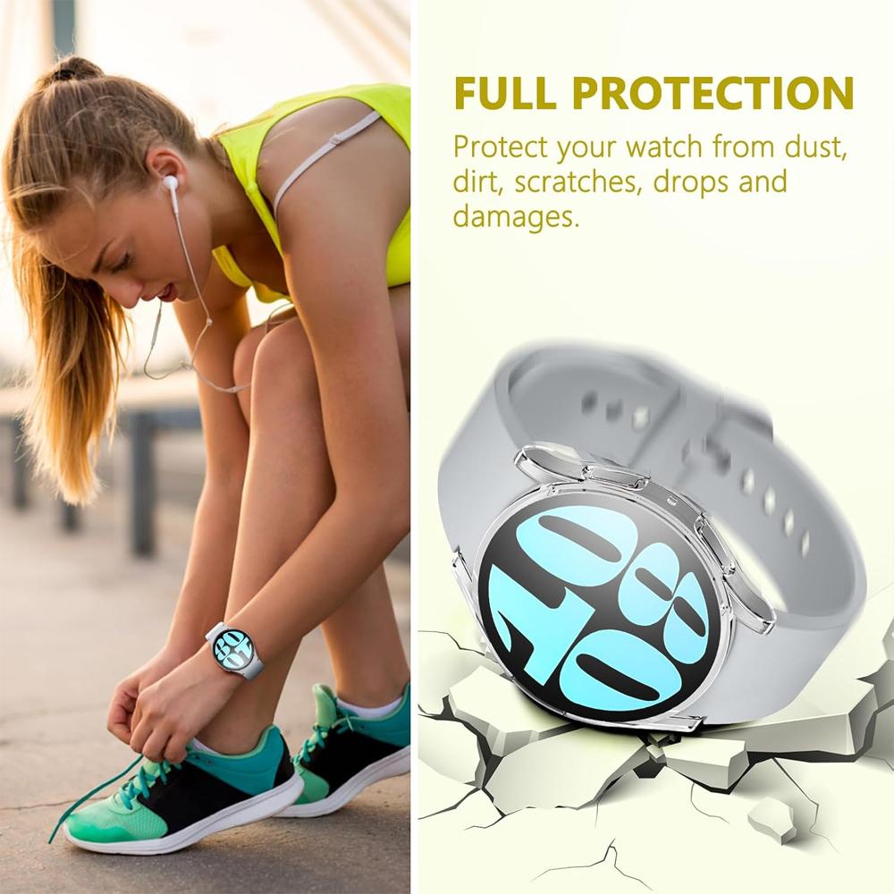 Case for Samsung Galaxy watch 6 44mm 40mm Accessories Soft TPU Screen Protector All-around bumper cover Galaxy watch6 Protective