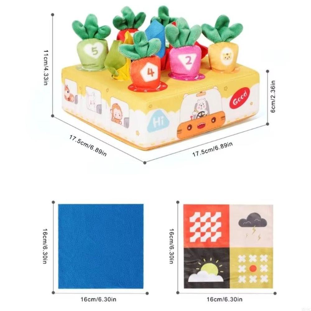 Tear-resistant Radishes Montessori Toy Pulling Carrots Stuffed Toys  Parent-child Game