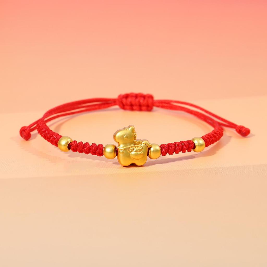 Year of the Horse Zodiac Bracelet - Red String Handmade Couples Charm for Men and Women, New Year Gift Jewelry
