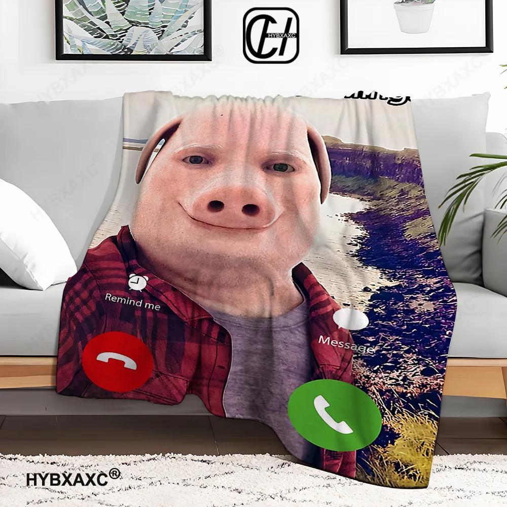 

John Pork Fluffy Soft Blankets & Throws Cute Blanket Plaid Luxury Cover Throw Sofa Knee Microfiber Star H Anime Child Home 100x150cm