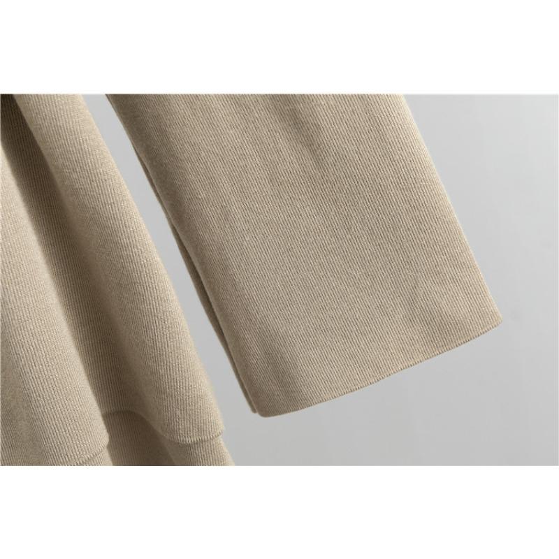 Knitted Wide Leg Trousers Sweater Suit Women's Spring and Autumn Plus Size Loose Fashion Temperament Pant Suit