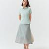Skechers Moisture Wicking Quick Dry Knitted Polo Shirt Women tops P226W177-002S