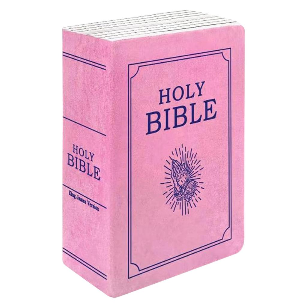 Bible Pillow Plush Book Shaped, Openable, Comfortable  Bible Pillow Bible Verse Pillow HOLYBIBLE