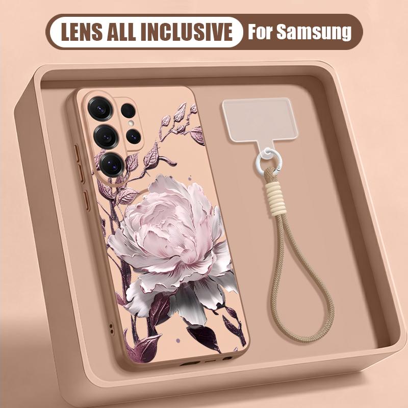 Colorful Flowers Print Case For Samsung S26 Ultra S25 FE S24 S24 Plus A57 A37 A17 A56 A36 A16 A55 A35 A15 A54 5G Hybrid Magnetic Matte Cover
