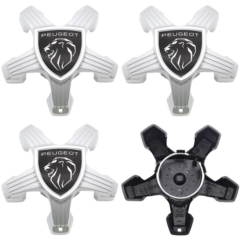 4pcs 3D new Hot sale 48mm Peugeot logo car emblem s Wheel Center Hub auto Rim refit badge covers sticker styling accessories