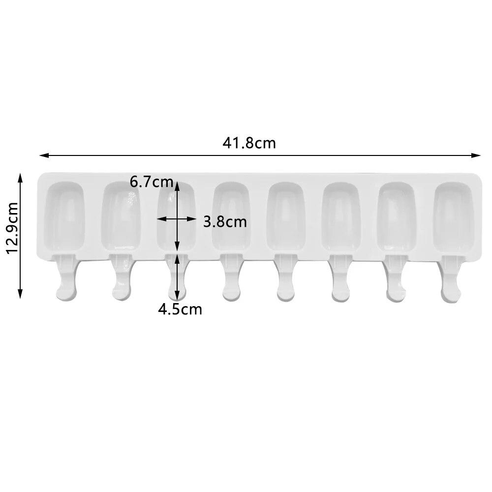 Silicone Ice Cream Mold Magnum Silicone Mold DIY Fruit Juice Ice Pop Cube Maker Tray Popsicle Mould Baking Accessorie
