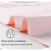 3PCS Traceless  Ice Silk Underwear Women's Breathable Sexy Mid-waist Solid Color Girl Briefs Large Size