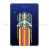 The Astronaut Journey Metal Plaque Poster Retro Wall Decor Kitchen Designing Design Pub Tin Sign Poster