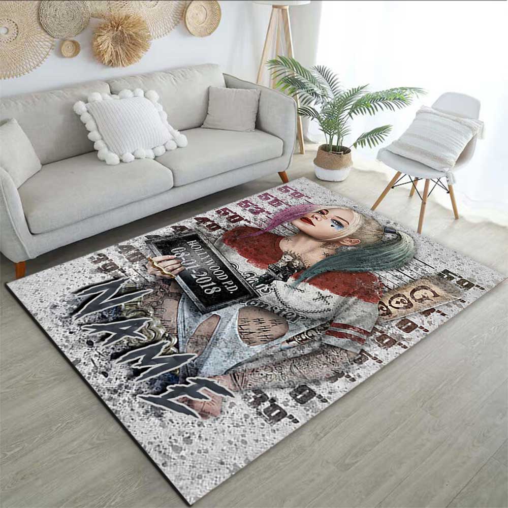 Warnermedia Customize your name rug, office chair cushion, home bedroom living room gift.