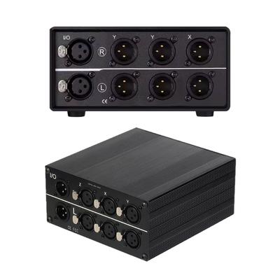 Commutateur Audio XLR Passif 3 Entrées 1 Sortie Ou 1 Entrée 3 Sorties Sélecteur Convertisseurs Audio Équilibrés Port Plaqué Or Pour Studio