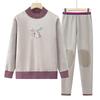 Women's Thermal Underwear Set for Autumn/Winter - Plus Velvet, Thickened for Middle-aged and Elderly Women
