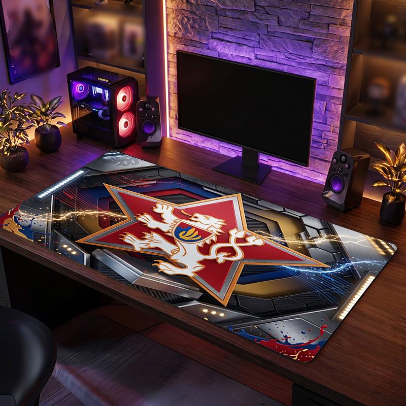 Republi Football Crest Mouse Pad, Extended Non Slip Rubber Desk Mat for Gaming Office Laptop Fan Gift