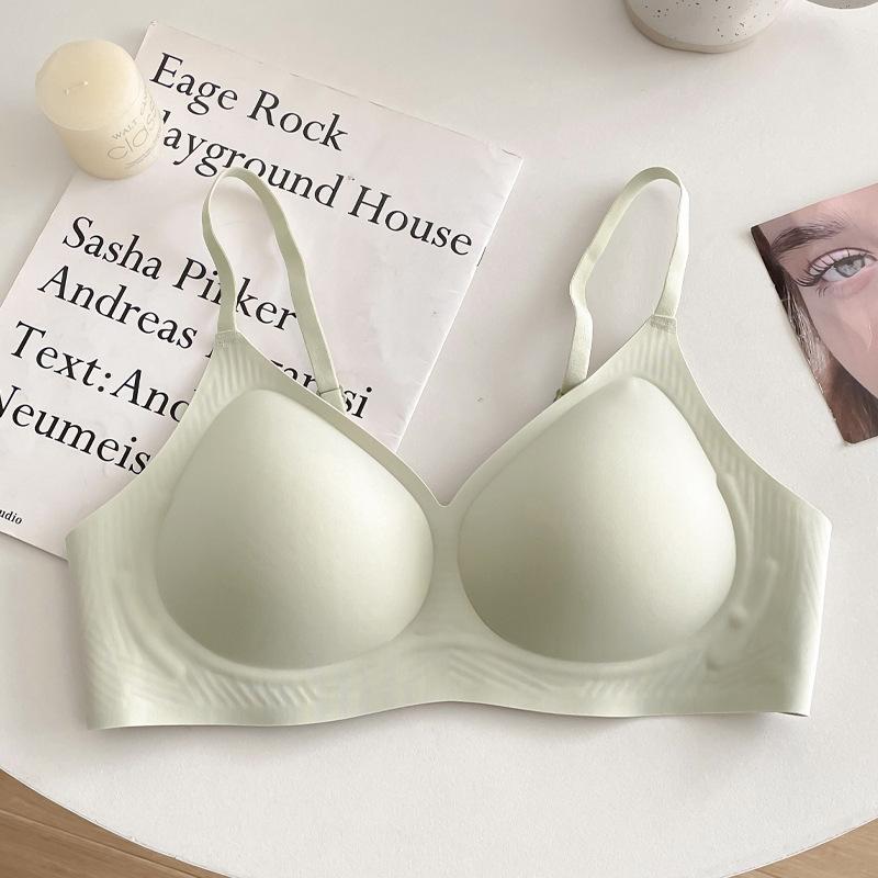 Women Wireless Soft Support Push Up Bra For Small Bust Anti Sag Breathable Lingerie