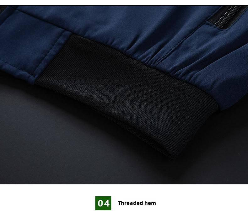 Herren Frühling/Herbst Freizeitjacke im koreanischen Stil mit Reißverschluss