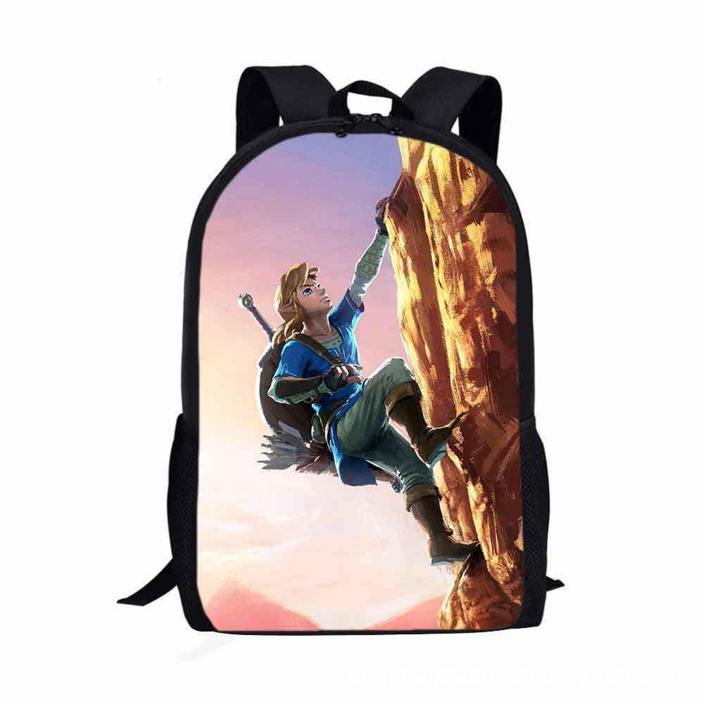 The Legend Of Zelda Student Backpack Durable Waterproof And Trendy For Kids
