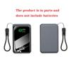 ABS PC Battery Storage Case With LED Light Digital Display DIY Charging Components Excluding Battery For Mobile Phones