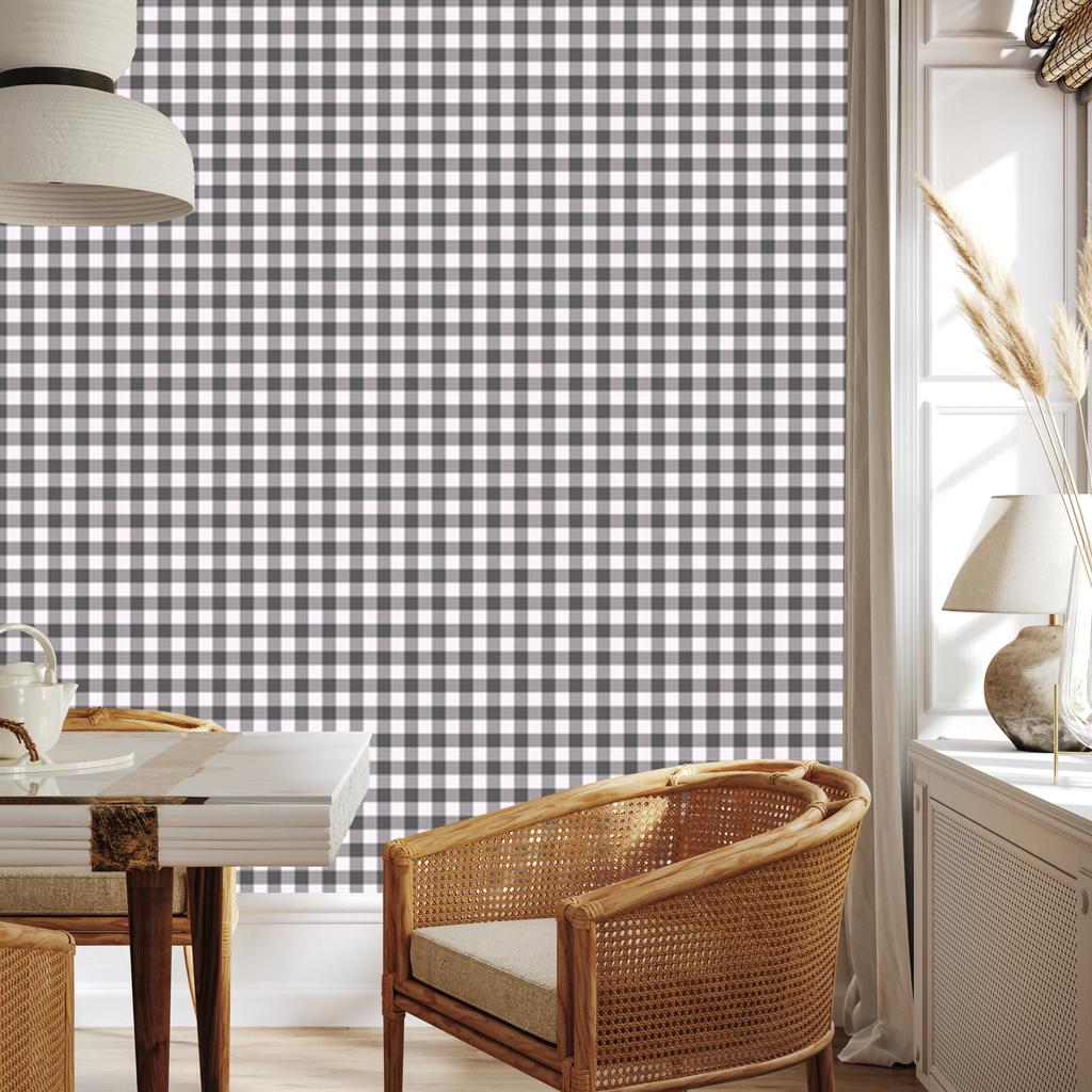 Wallpaper Fabric Pattern Gray, Light Gray and Graphite 50x1000