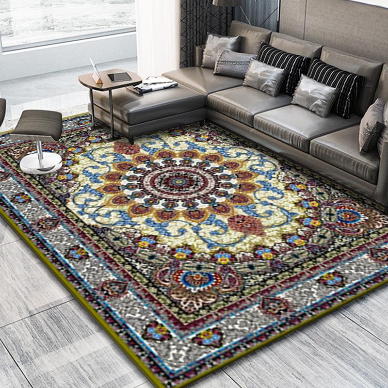 Bohemia Koberce do obývacího pokoje Dekorace Ložnice Deluxe Protiskluzové podlahové rohože Velkoplošný koberec Salonek Koberec Perský koberec omyvatelný
