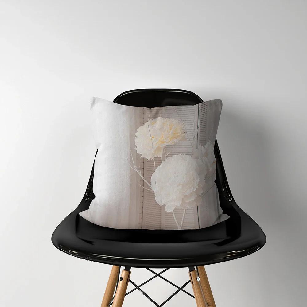 

Декор для дома Розовый Цветочный Принт Наволочка Мягкий Полиэстер Наволочка Спальня Автомобиль funda de almohada 66x66cm