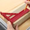 Lengthened Multi Angle 3D Square Protractor Drafting Triangle Metric Multi-angle Set Square with Angle Positioning Dowel Pin