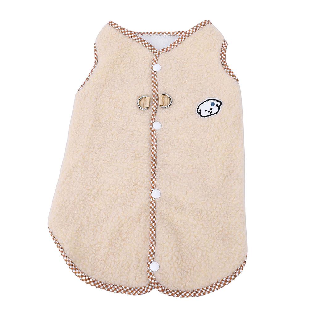 Dog Winter Jacket Wind Proof Soft Comfortable Warm Fleece Vest Dog Sweater for Home Outdoor