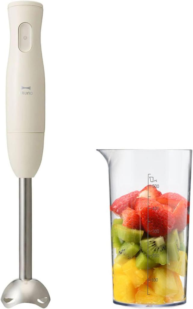 BRUNO Bruno Frullatore a Immersione per Pappa e Regalo per Bambini Regalo per Bambini Frullatore Portatile Bianco Avorio (Avorio) 2 in 1 (Miscelazione e frantumazione) BOE120-IV