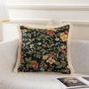 2pcs Vintage Floral Sofa Pillow Cover with Tassels, Zipper Closure, Hand Wash Only, Multi-Use for Living Room, Bedroom, Car Decor