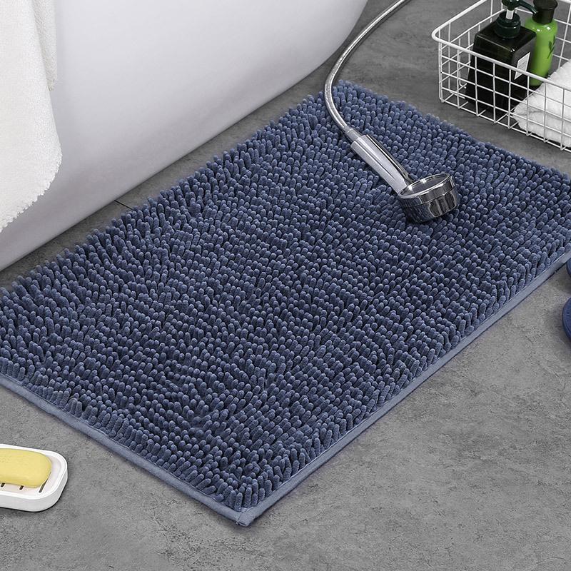 1 PCS Bathroom Rug Mat Non Slip Quick Dry Bath Mats Extra Thick and Super Absorbent Bath Rugs Microfiber Chenille Shower Carpet