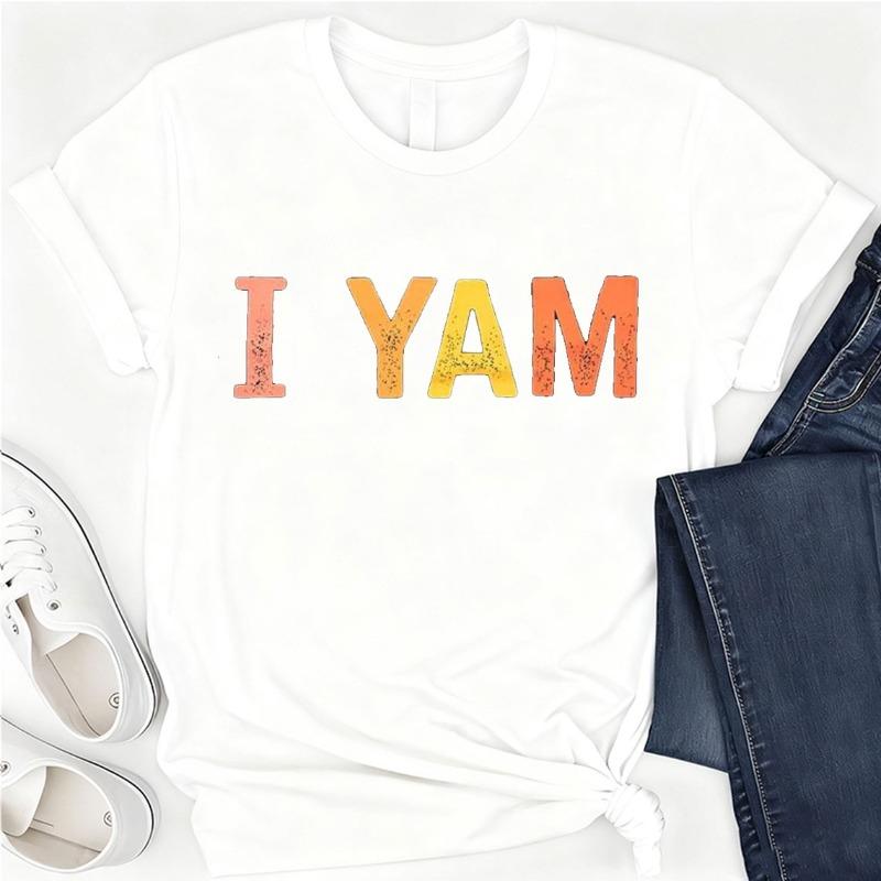 Shes My Sweet Potato I Yam Cotton TShirt Couples Holiday Matching Shirts for Husband and Wife Casual Short Sleeve Casual Tops