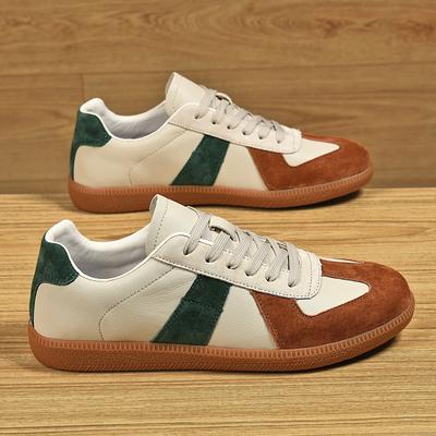 Móda Vysoká kvalita Luxusní Pánské Tenisky Retro Pár Ležérní Boty Pánské Pohodlné Kožené Tréninkové Boty Pánské Designérské Vulkanizované Boty