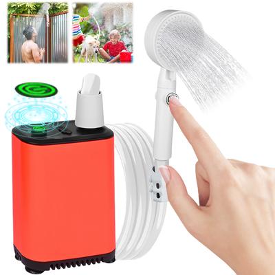 Portable Shower Digital Display Camping Shower IPX7 Waterproof Outdoor Camp Shower Rechargeable for Camping Hiking Traveling