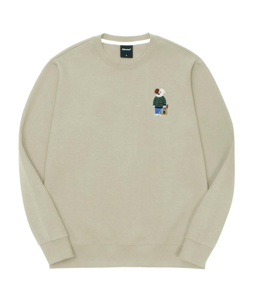 OKSTAR Mini Me Casual Brodog Embroidered Double-Sided Sweatshirt (Type C)