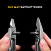 Titanium Alloy Ratchet Crowbar Ratchet Screwdriver Riding Portable Multi-Function Maintenance Tool EDC Bottle Opener Nail Lifter