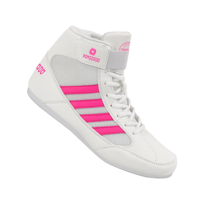 Unisex High-Top Boxing and Sanda Training Shoes, Indoor/Outdoor MMA and Wrestling Shoes for Adults and Children.