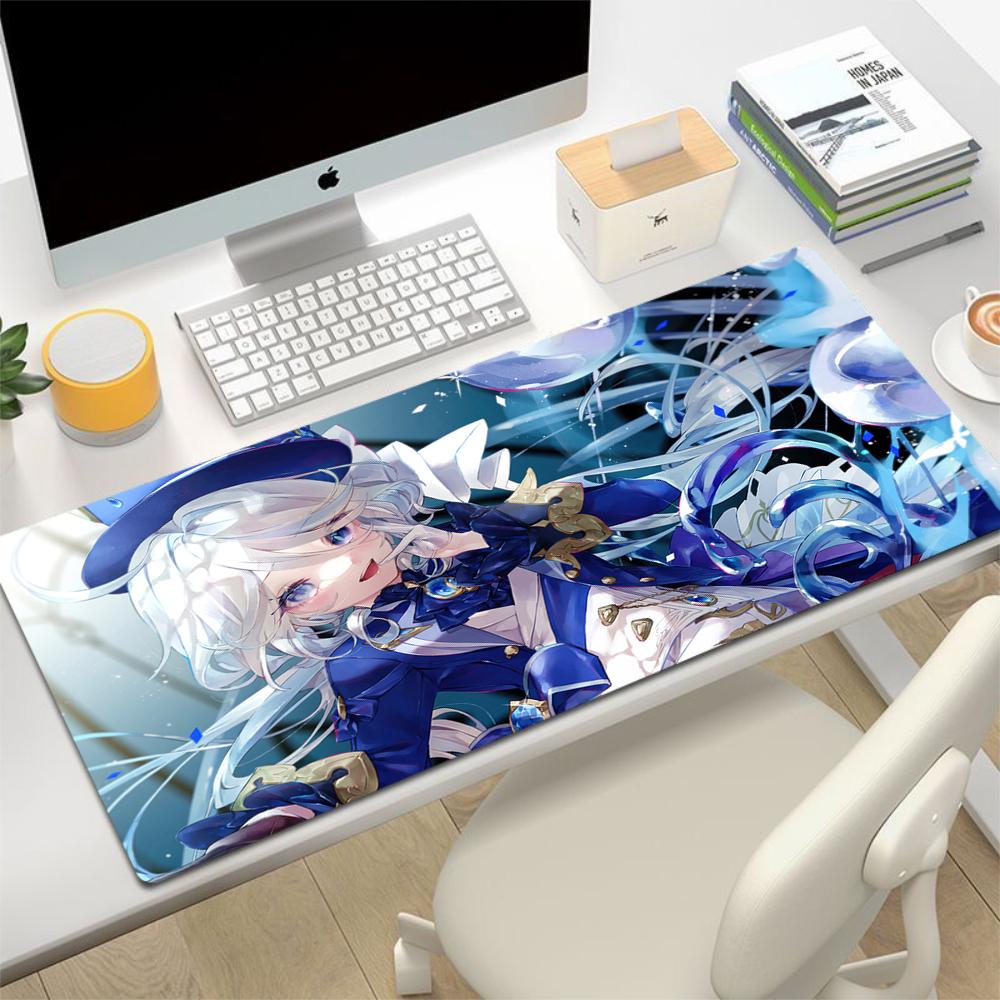 Genshin Impact Mouse Pad Furina Gamer Mousepads Gaming Mousepad Keyboard Mat Large Mouse Pads Big Computer Anime XXL Desk Mats