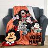 Name Custom Mafalda Cartoon Print Flannel Blanket High Quality Warm Comfortable Cover for All Seasons Perfect for Gifts Home Decor