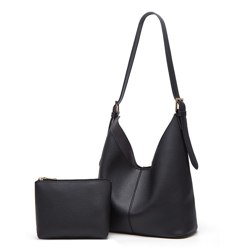 New simple and versatile shoulder bag commuter solid color portable mother and child bag women's bag tide