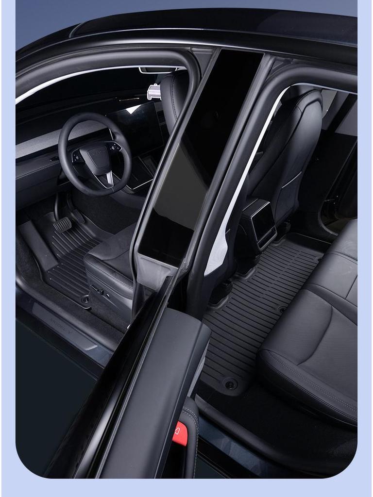 Eco-Friendly TPE All-Weather Floor & Trunk Mats for Tesla Model Y