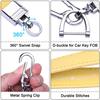 Genuine Leather Car Smart Key Yellow [Wisdompro] Keychain, Anti-Loss, Compatible, Stylish, Unisex,