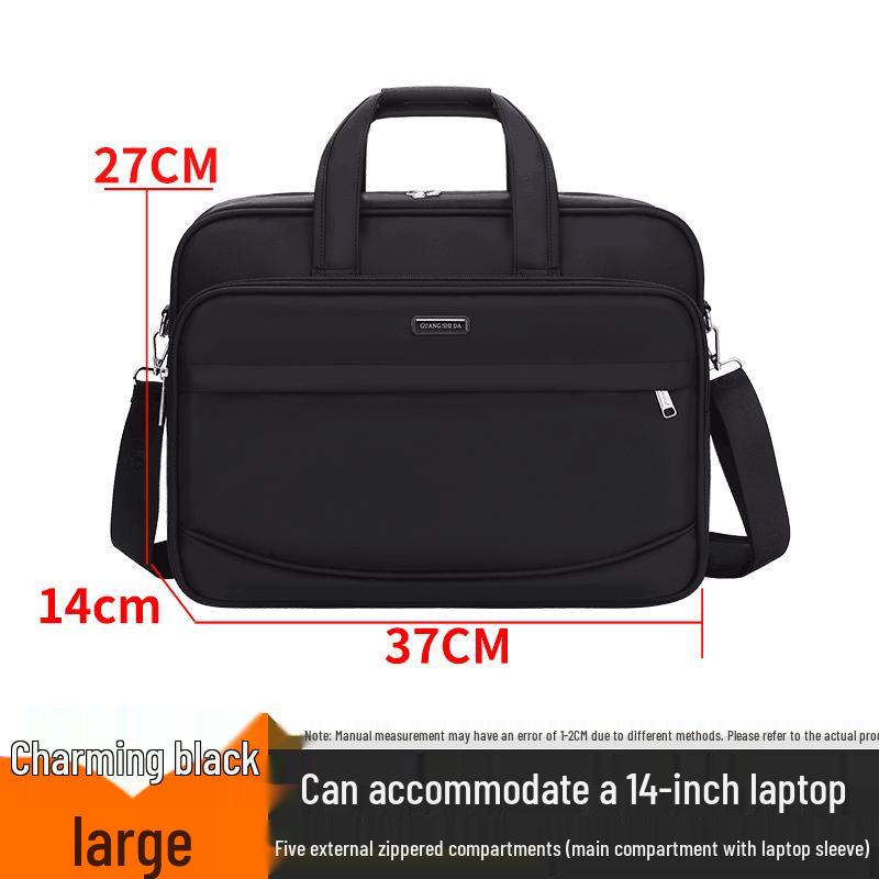 Деловая сумка-мессенджер из ткани Оксфорд